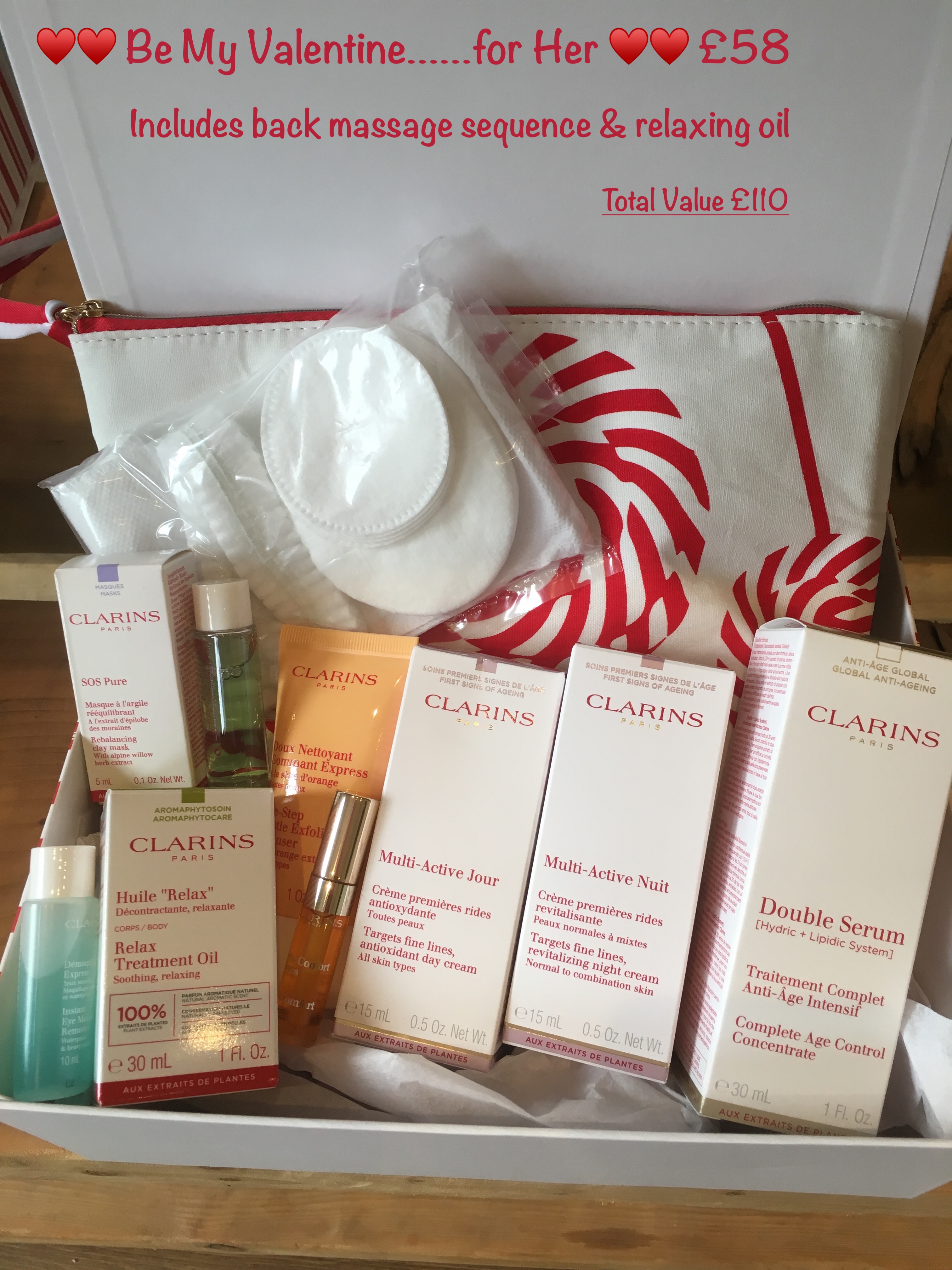 Valentine gift with Clarins