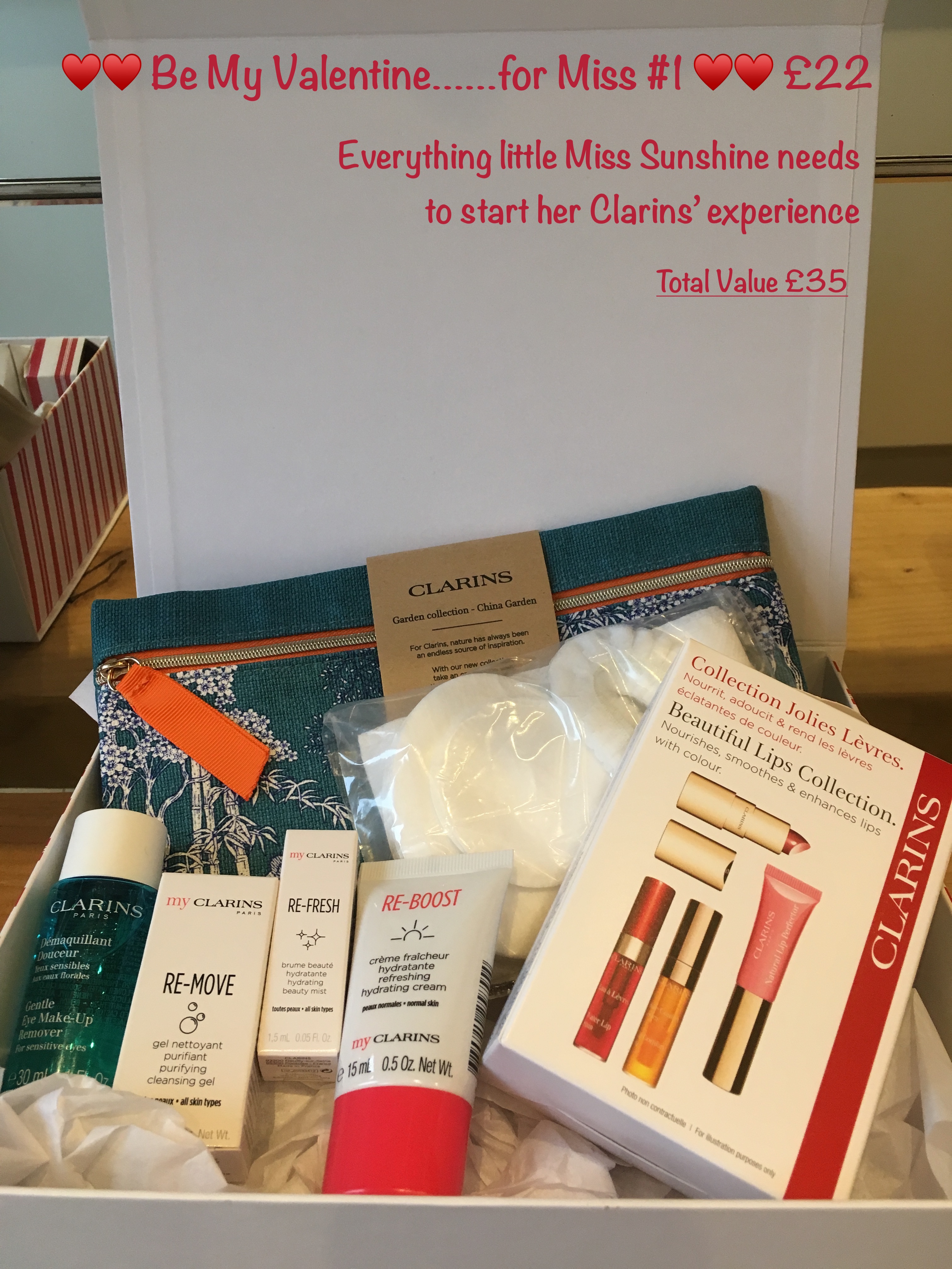 Valentine gift with Clarins